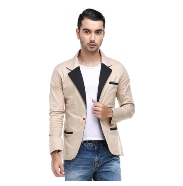 Hamlin Woreq Jas Blazer Pria Pockets Two Tone Formal Casual 1